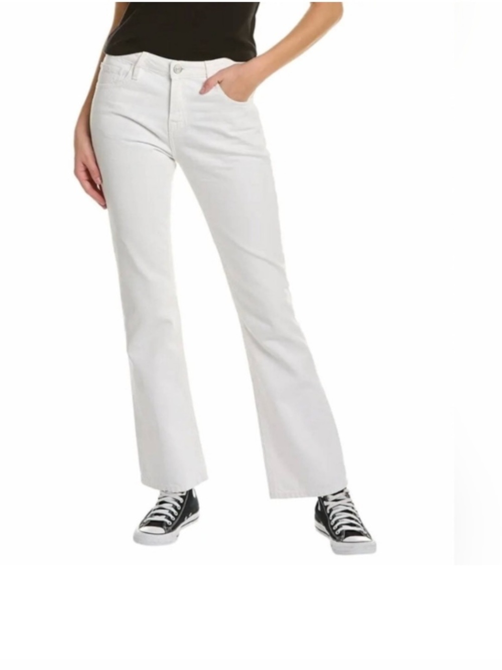 EUC Worn Once Frame Denim The Low Boot, White, Size 29